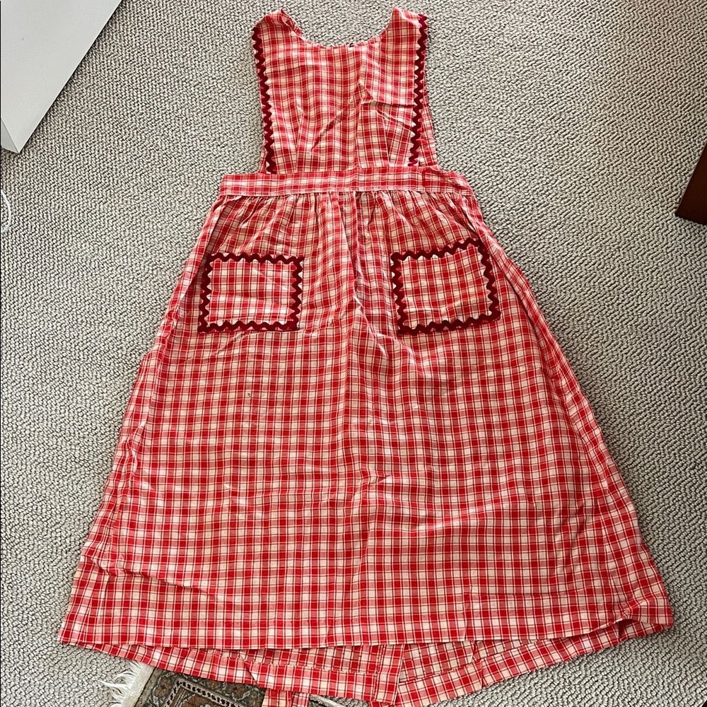 Vintage Red Checkered apron